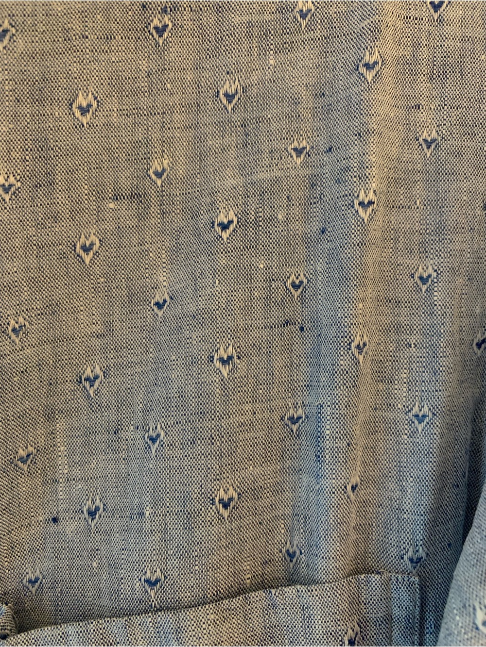 Frank & Eileen hearts Chambray Blue linen Maxi Shirt Dress - Picture 4 of 10